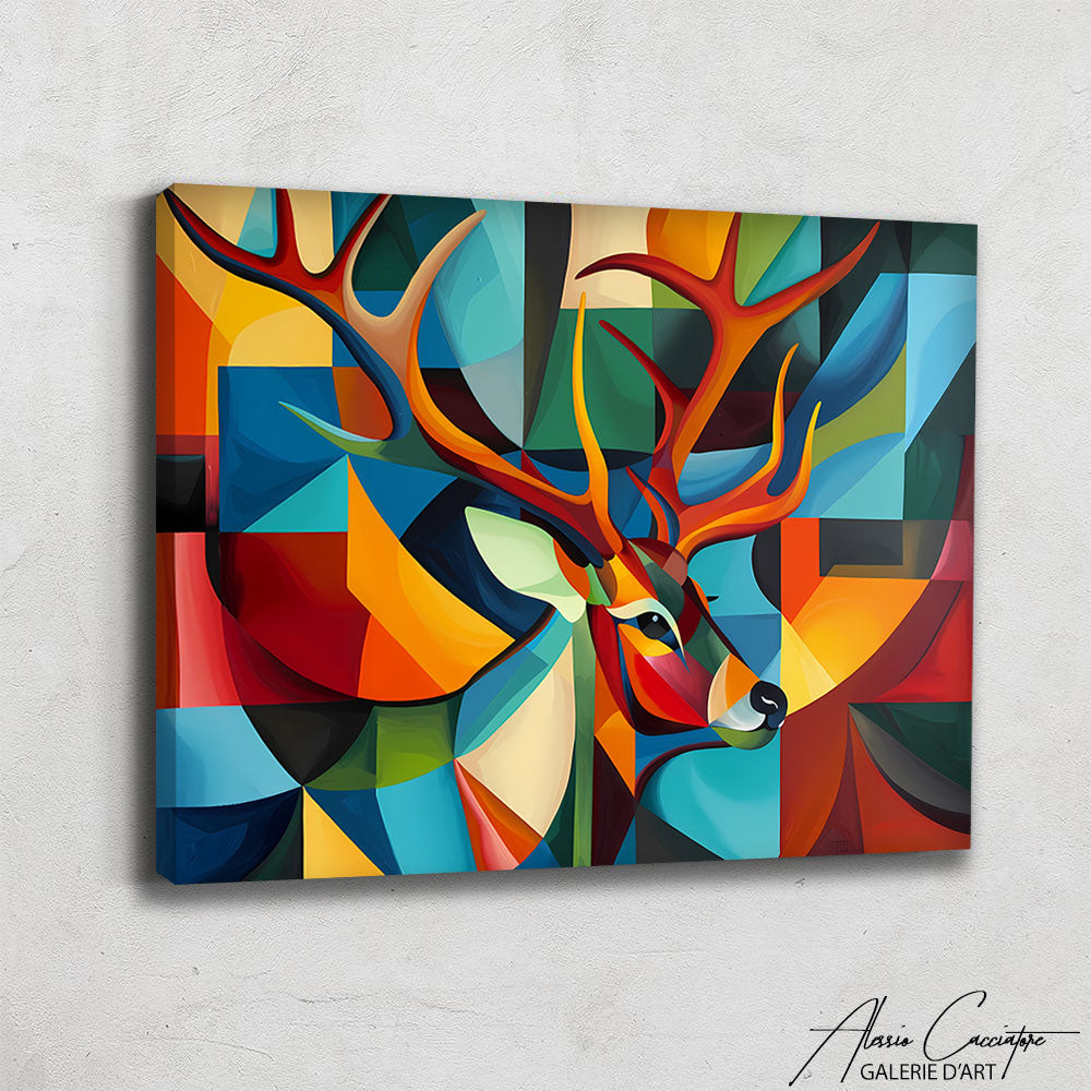 Tableau Cerf Motif