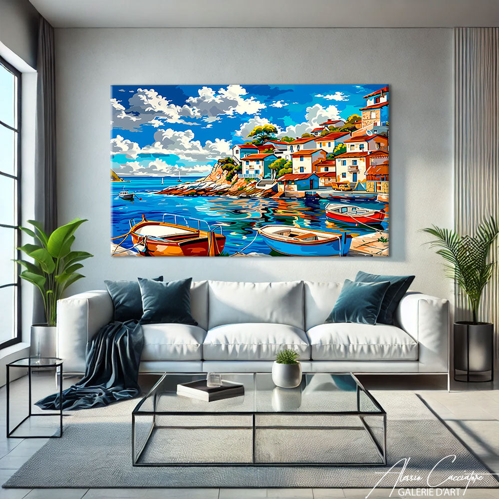 Tableau Peinture Paysage Mer
