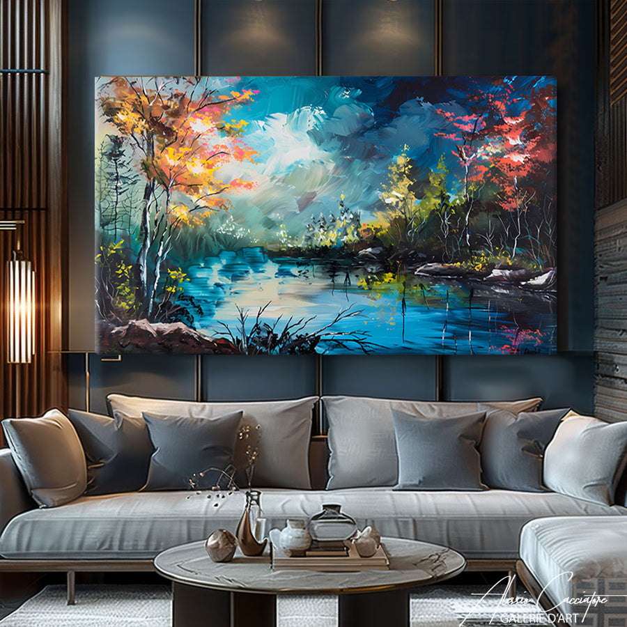 Tableau Peinture Paysage – mise en situation