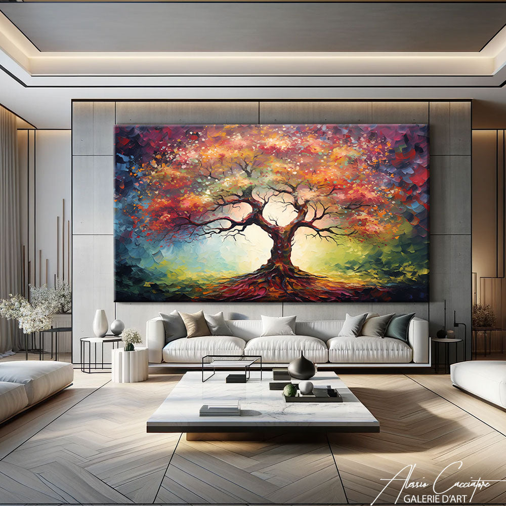 Peinture Par Numéros Adulte - Arbre De La Vie 30x40 Cm - Kit DIY Avec Toile, Peintures Acryliques, Pinceaux - Loisir Créatif - 3