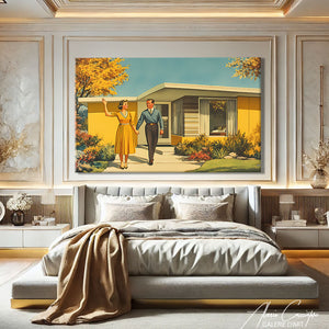 Tableau art abstrait moderne

