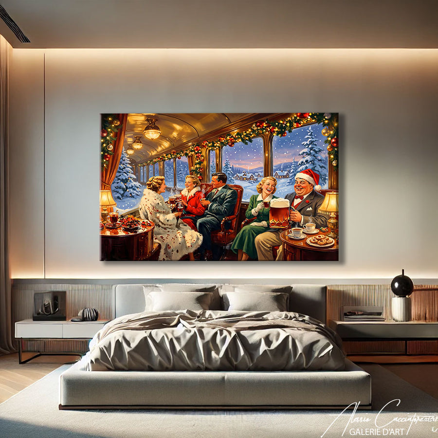 Tableau Deco Salon Vintage – mise en situation