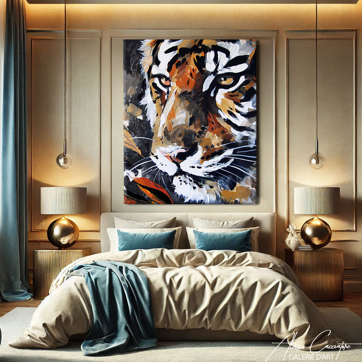 tableau tigre moderne