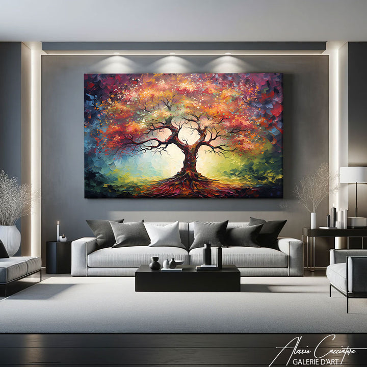 peinture arbre de vie moderne 