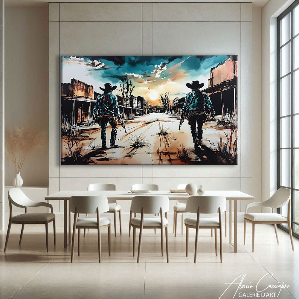 TABLEAU PAYSAGE COWBOY