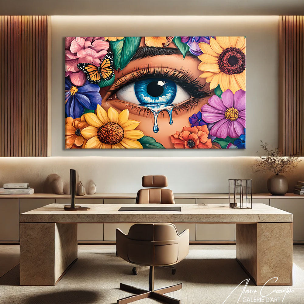 Tableau abstrait design

