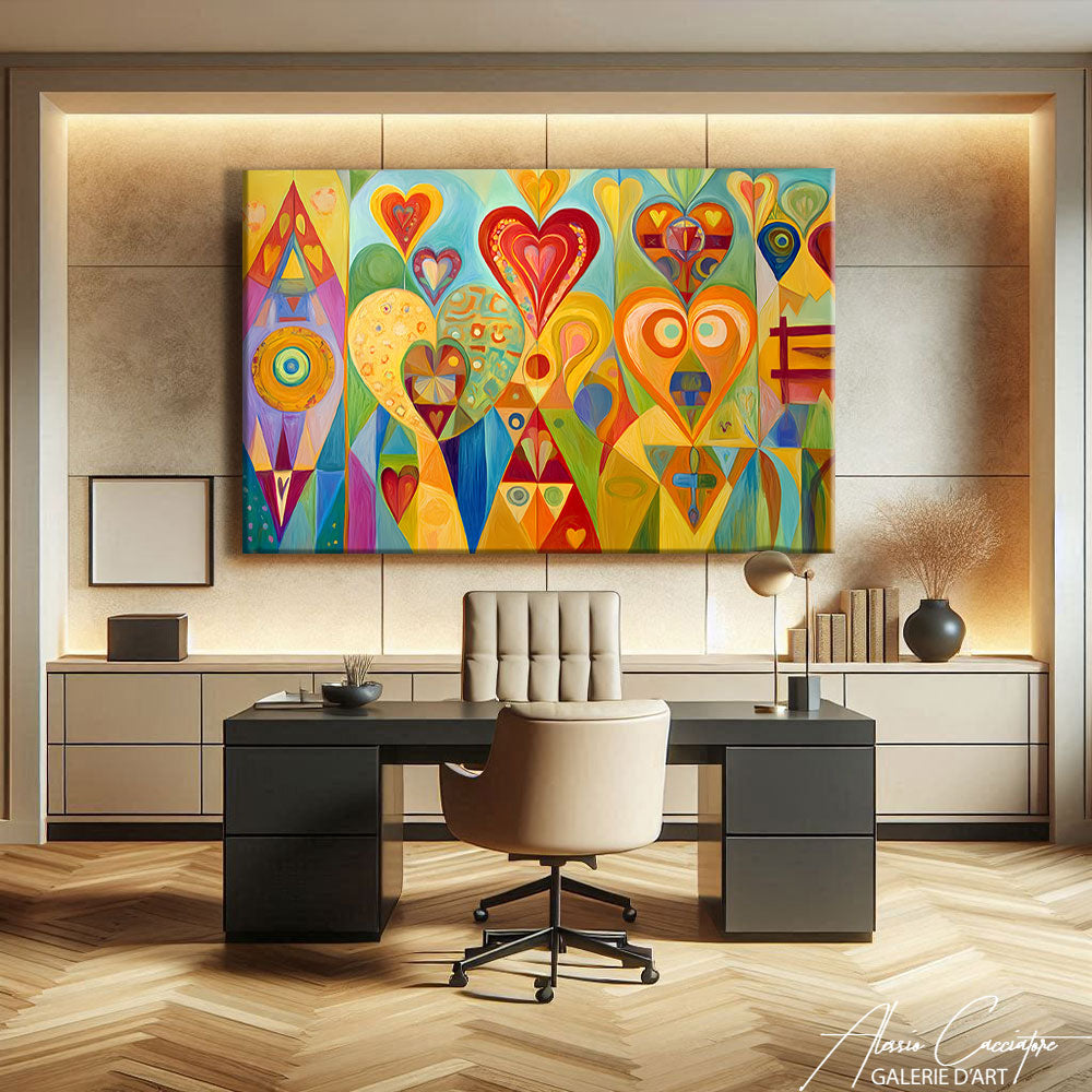 Tableau Abstrait Geometrique