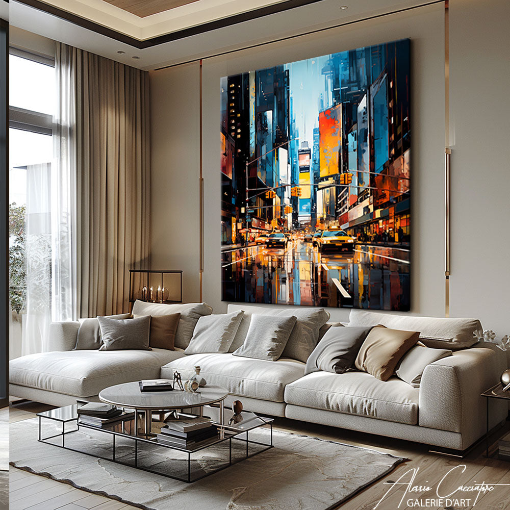 tableau new york coloré 