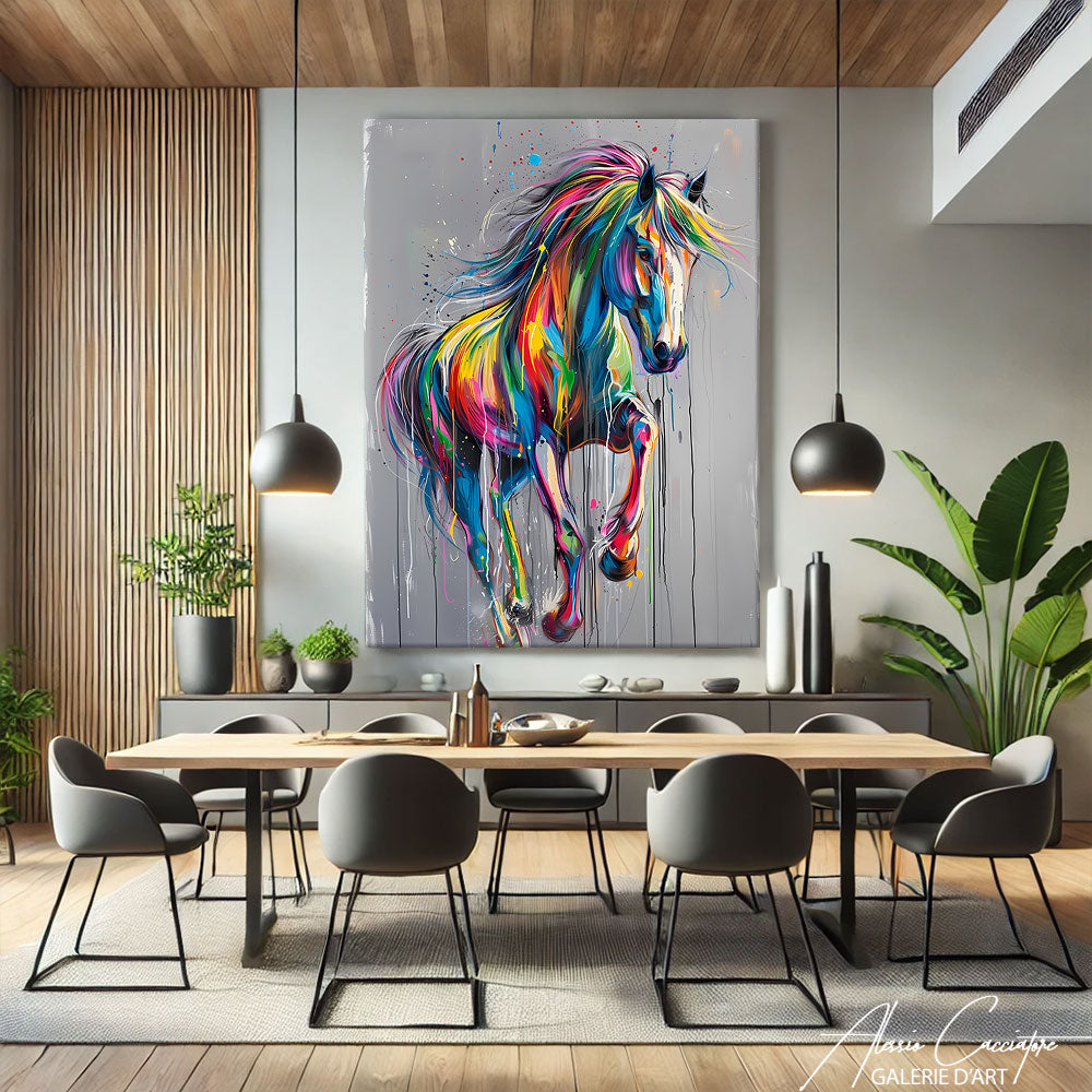 Peinture Cheval Aquarelle
