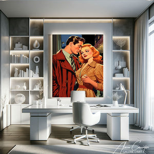 tableau couple abstrait