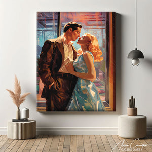 tableau couple peinture