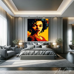 tableau acrylique africain 