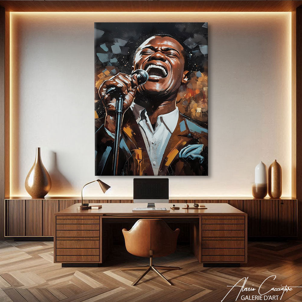 TABLEAU PORTRAIT CHANTEUR