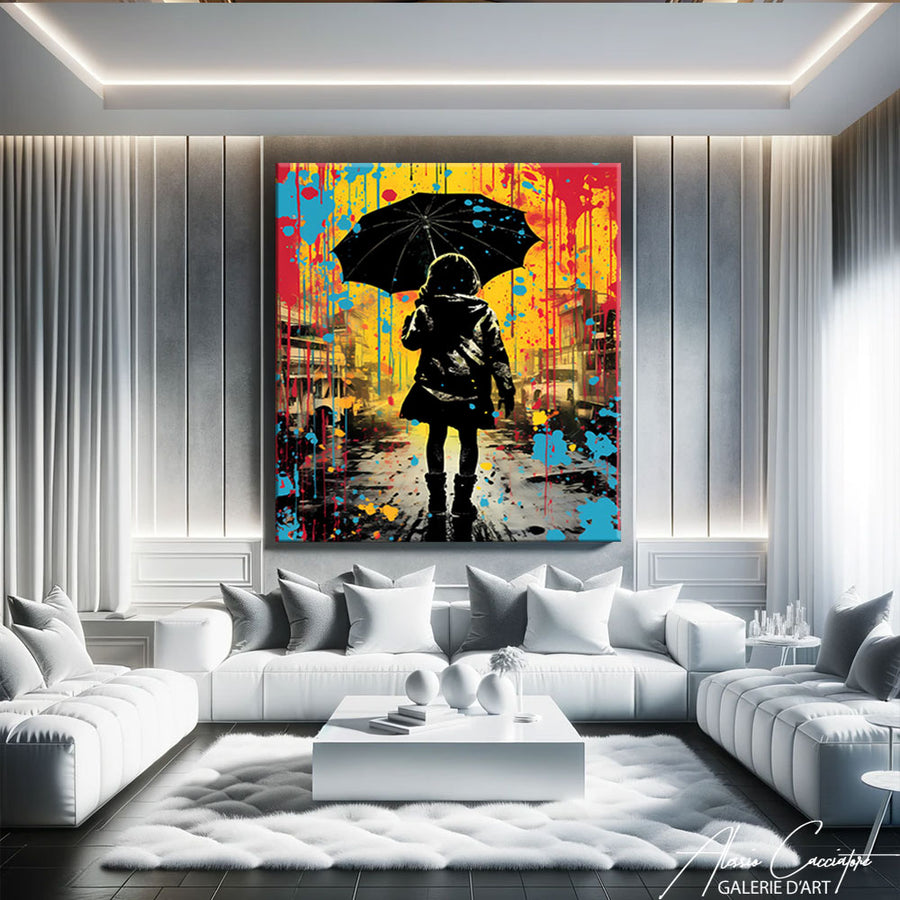 Toile Street Art Graffiti – mise en situation