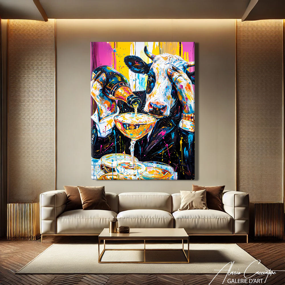 Peinture Vache Rigolote