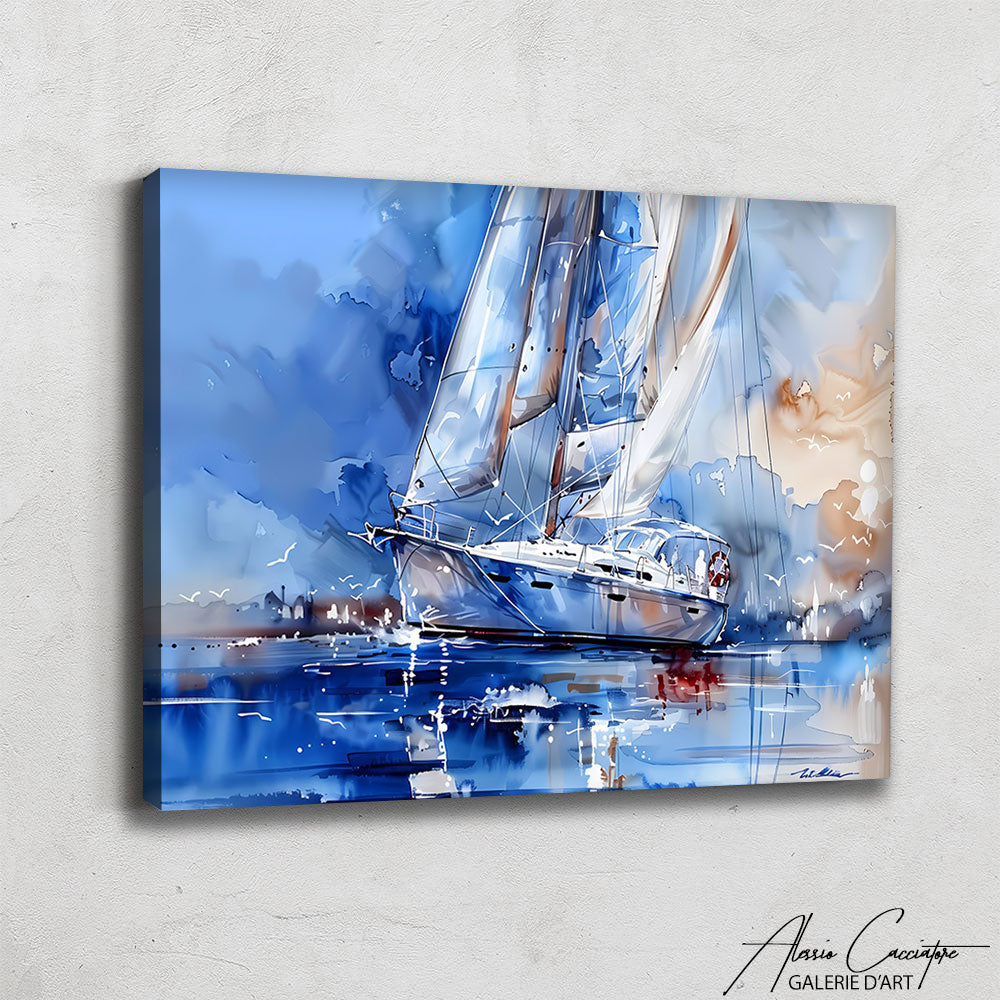 Tableau Peinture Bateau