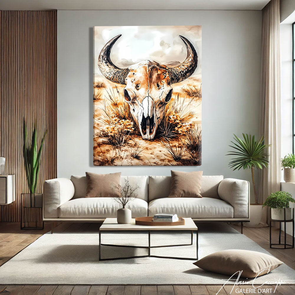 TABLEAU WESTERN BISON