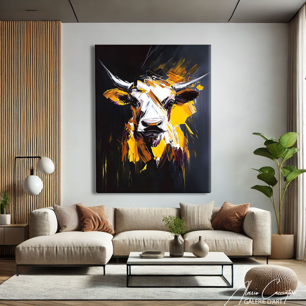 Tableau Vache Moderne
