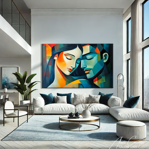 Couple Peinture Romantique
