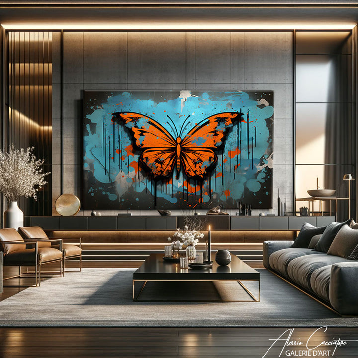 Peinture Papillon sur Toile