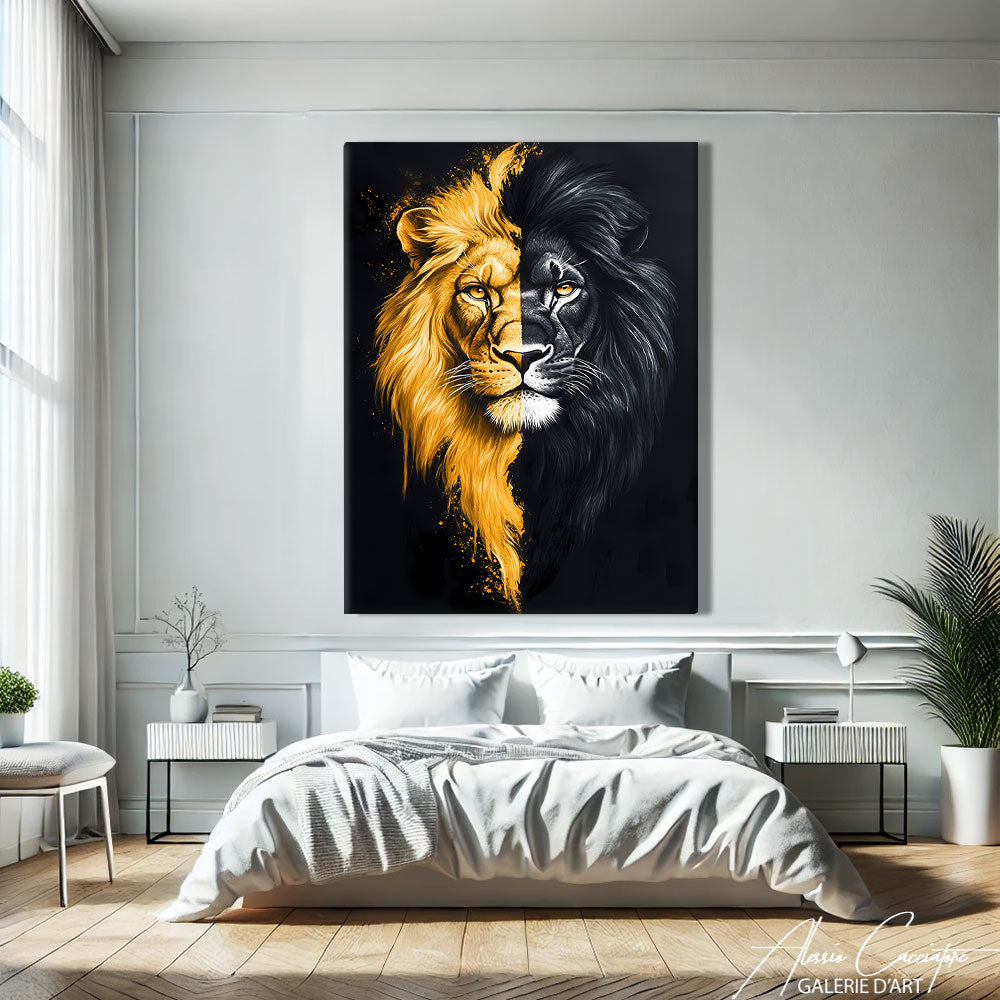 Tableau Lion Grand Format

