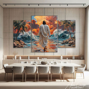 TABLEAU TRIPTYQUE JÉSUS CHRIST