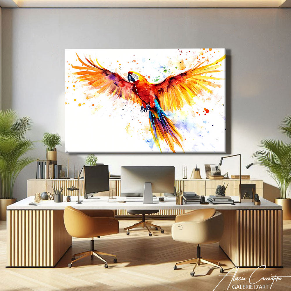 TABLEAU PERROQUET Moderne