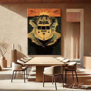 Tableau Abstrait Vintage