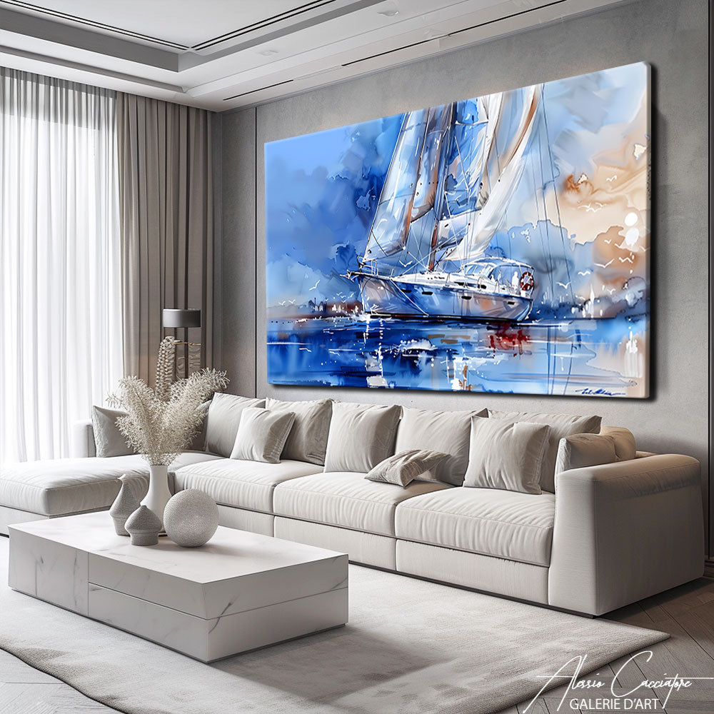 Tableau Voilier Contemporain