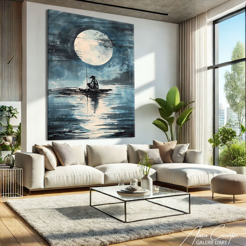 Tableau Japonais Abstrait