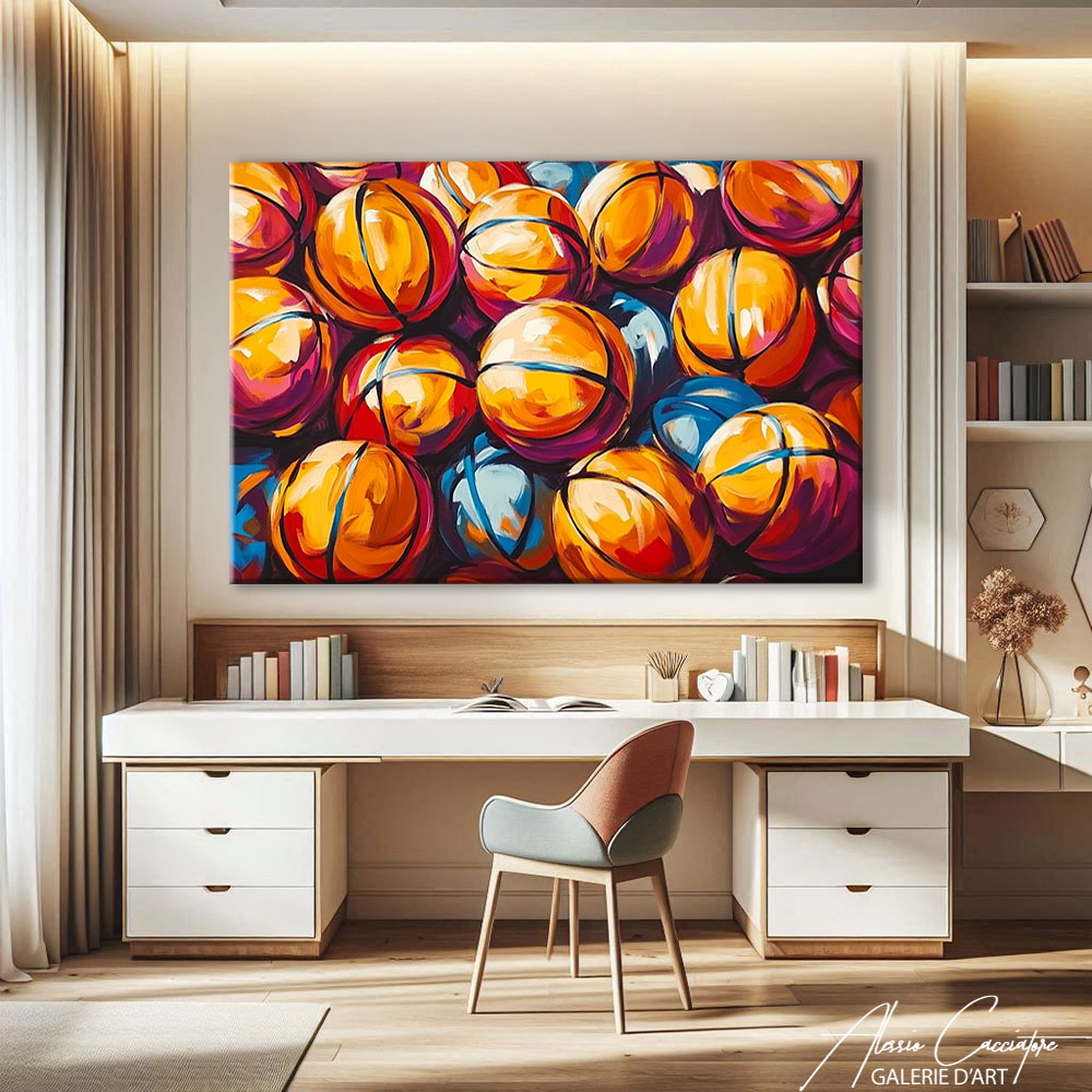 TABLEAU BASKET ORANGE
