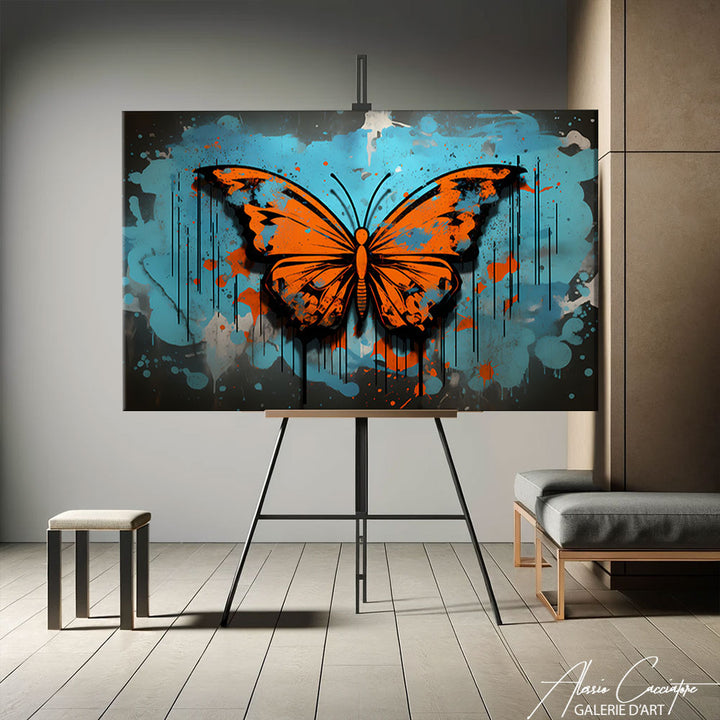 tableau peinture acrylique papillon