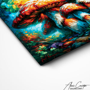 Art Mural Peinture Champignon