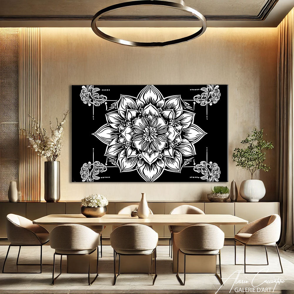 Toile mandala chambre
