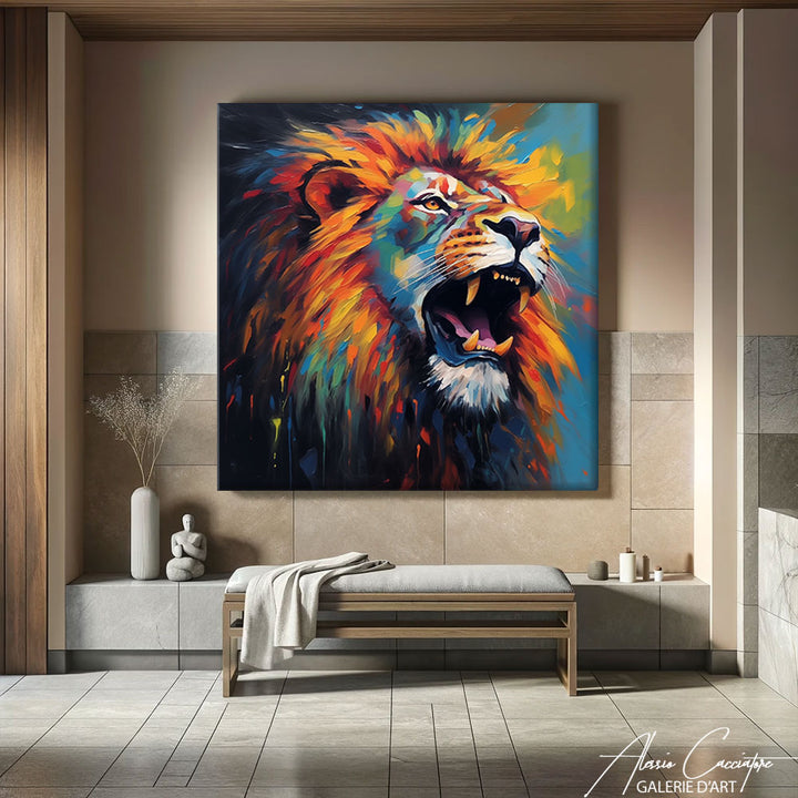 Peinture Lion sur Toile