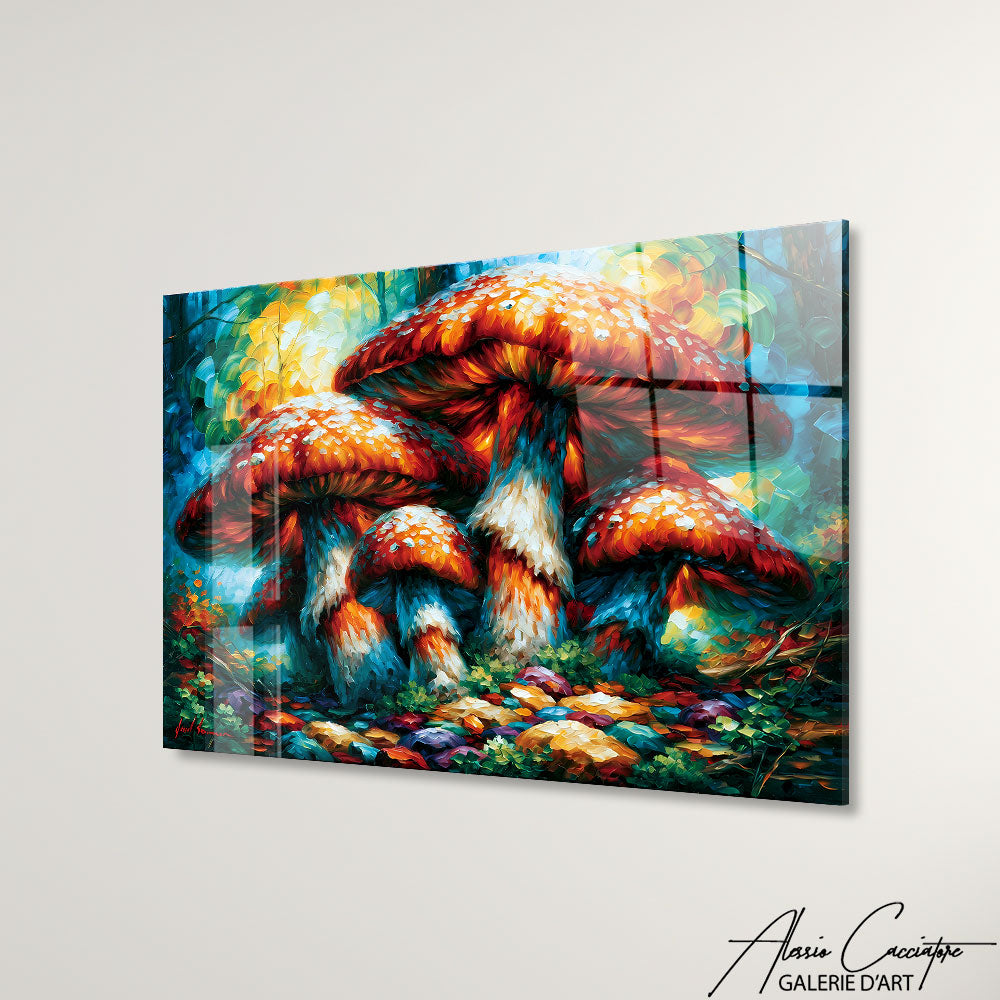 Cadre Peinture Champignon