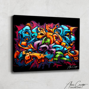 graffiti sur tableau