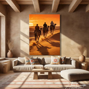 tableau coucher de soleil