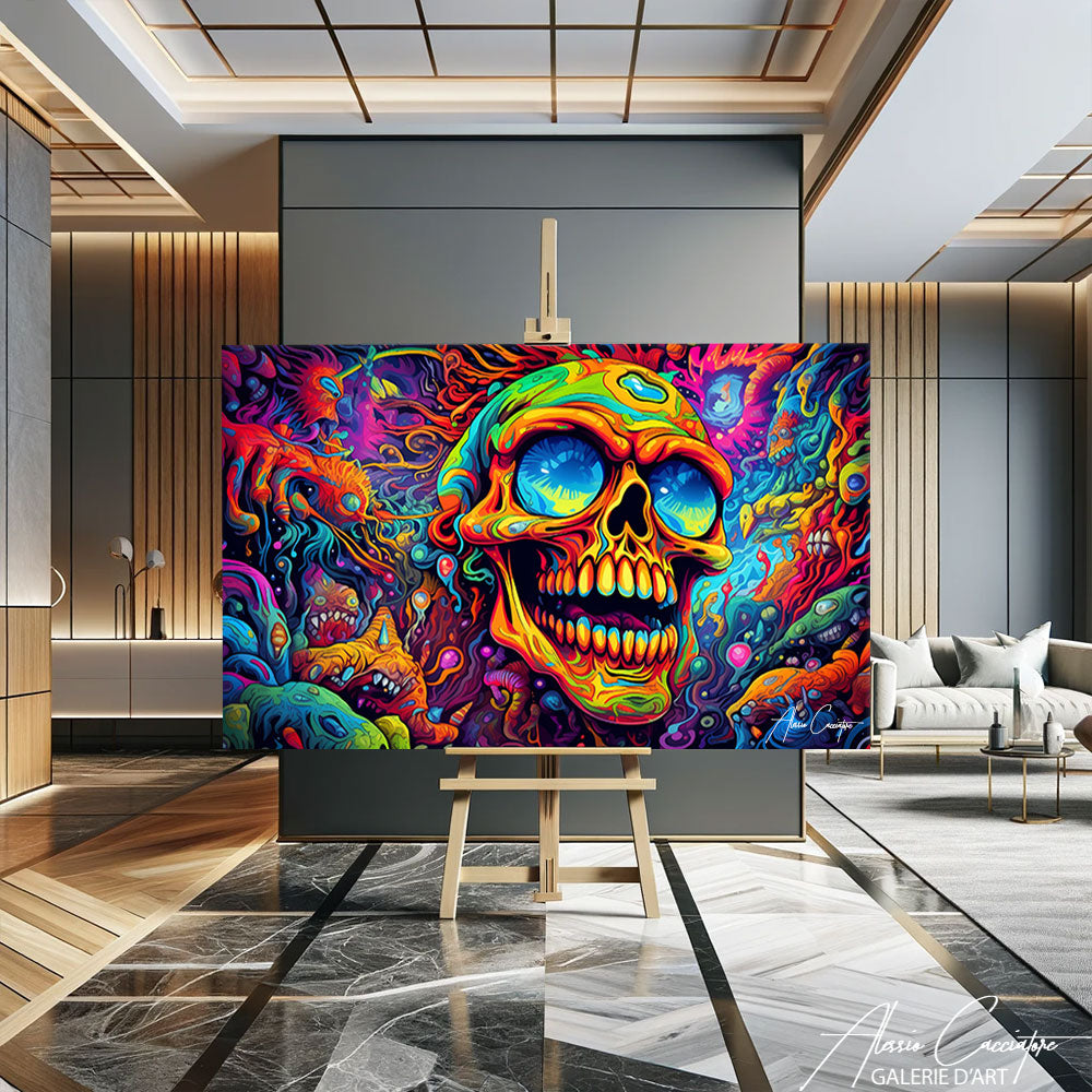 peinture psychédélique wow