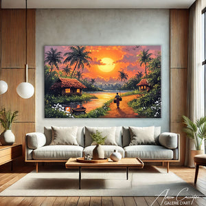 TABLEAU VUE MODERNE AFRICAINE