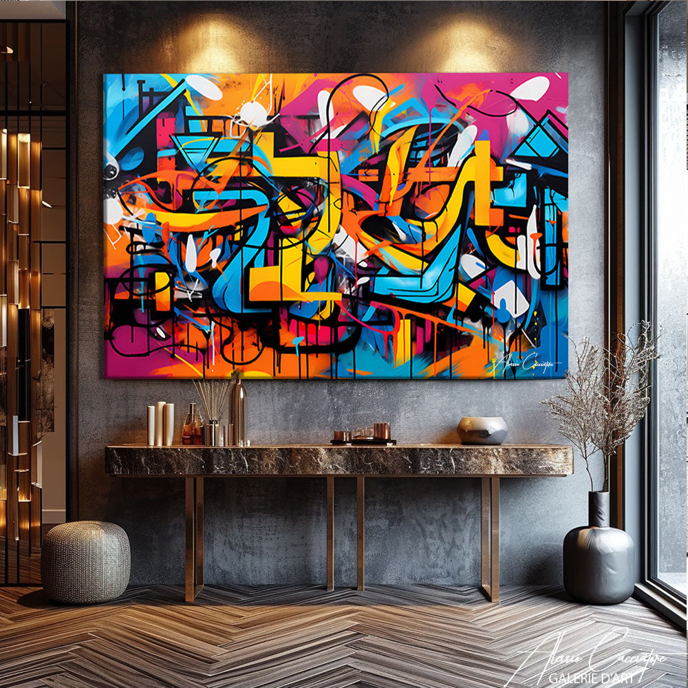 tableau art graffiti