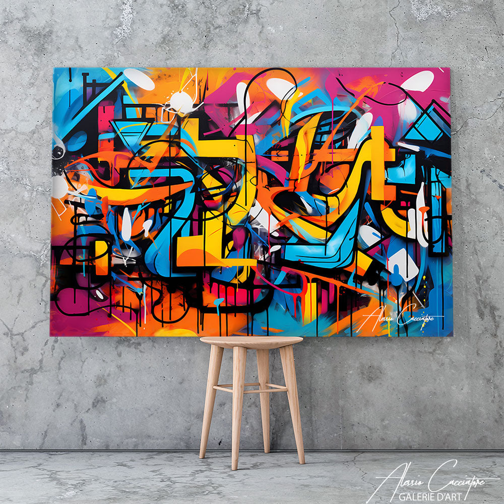 tableau graffiti deco