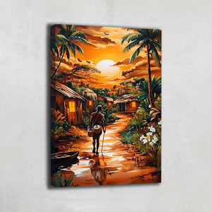 TABLEAU AFRICAINE MODERNE