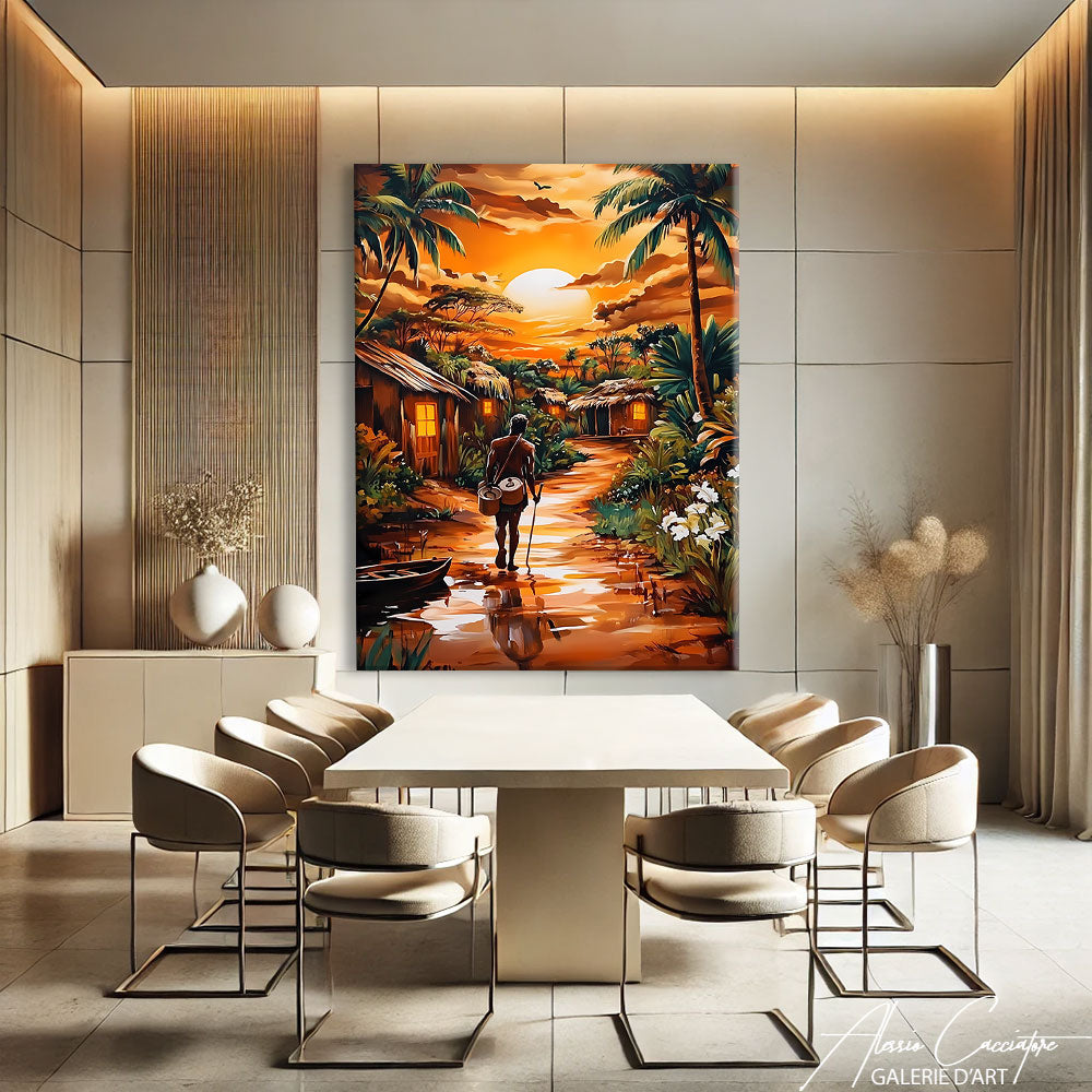 TABLEAU AFRICAINE MODERNE