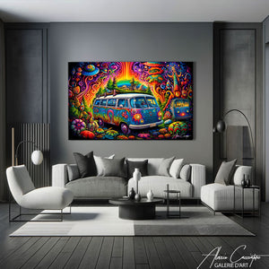 tableau déco psychédélique