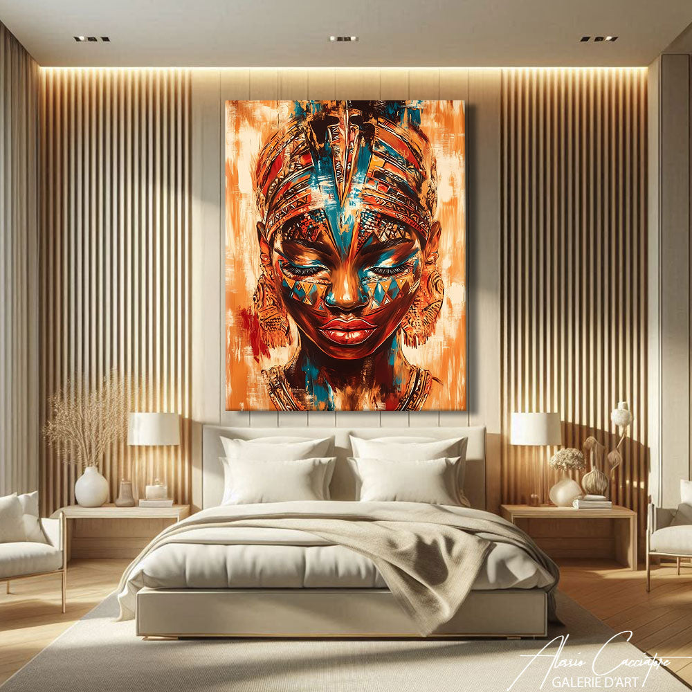TABLEAU AFRICAINE MODERNE TRIBAL