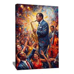 Peinture Musicien Jazz