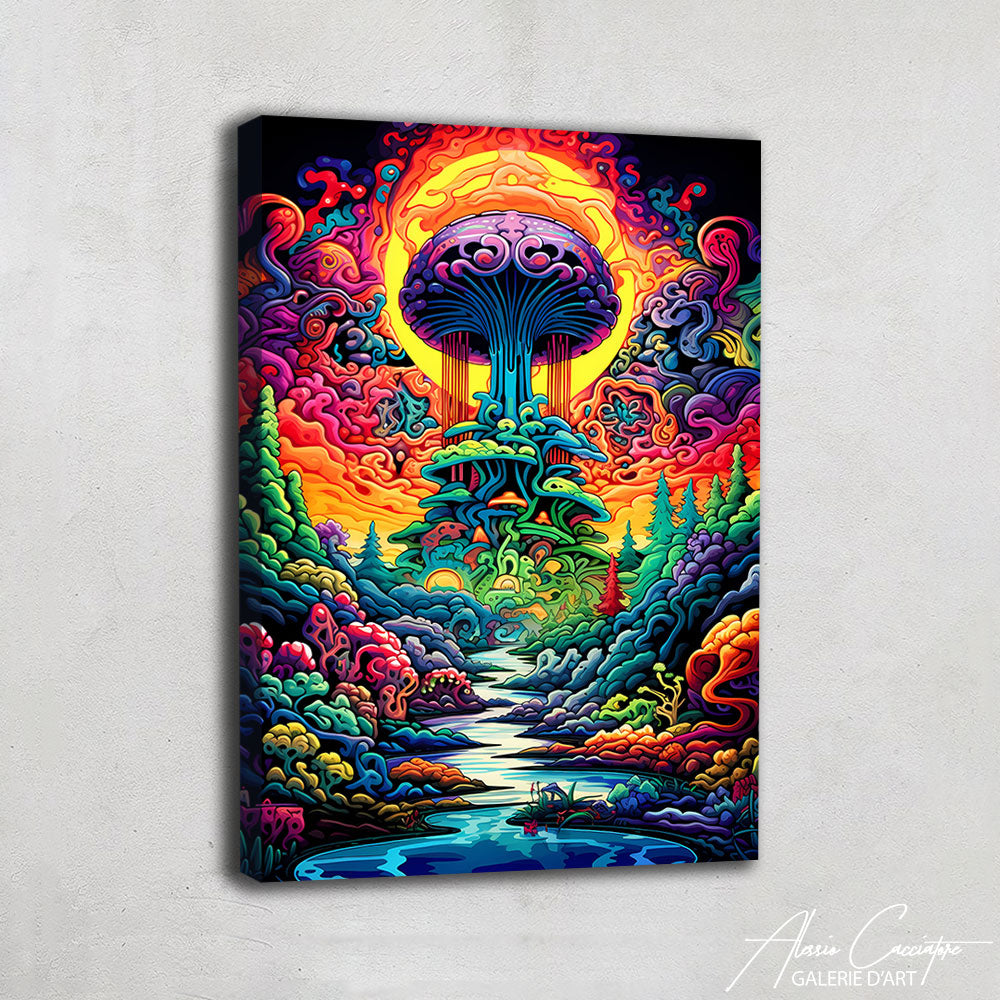 Peinture Acrylique Psychédélique