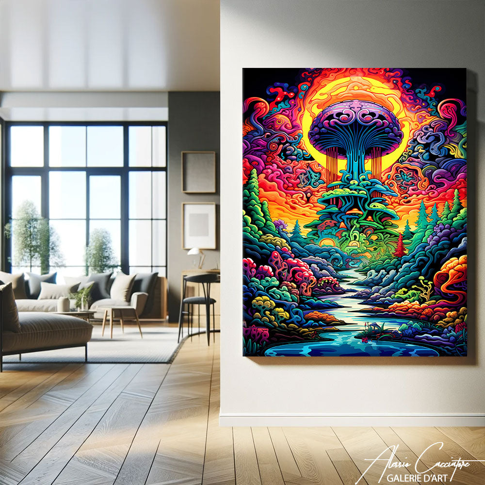 Tableau Deco Psychédélique