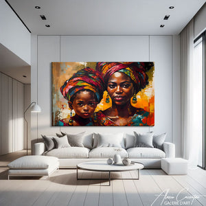 tableau femme africaine moderne